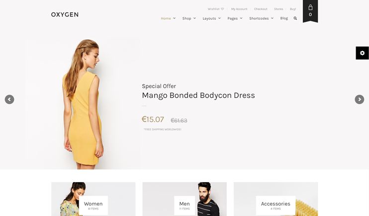 Oxygen eCommerce WP Theme