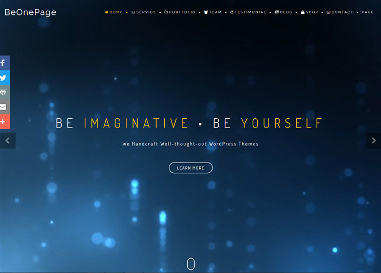 BeOnePage WordPress Theme