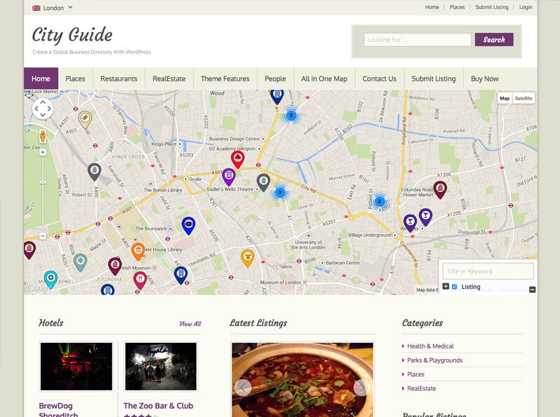 CityGuide Theme