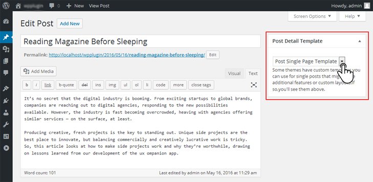 custom-post-template-dropdown