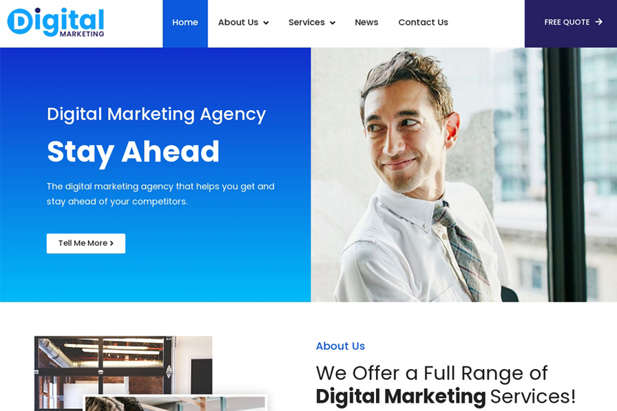 Digital Marketing Theme