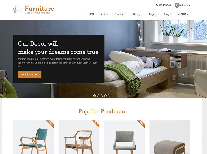 Furniture Theme For WordPress