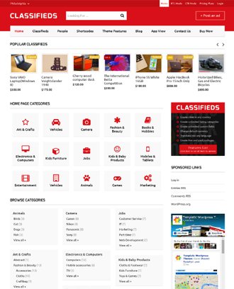 Classifieds Theme