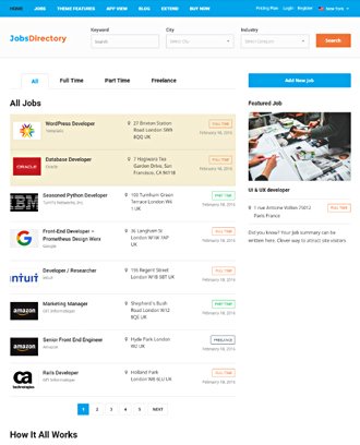 Jobs Directory Theme