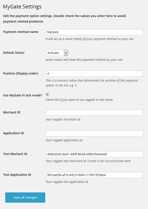 Payment Gateway Plugin