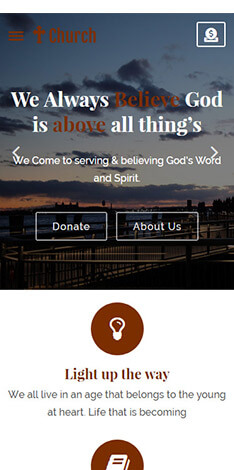 mobile friendly church theme design