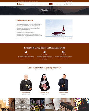 Sermons with WordPress church Theme