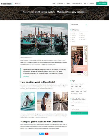 WordPress Classifieds Theme