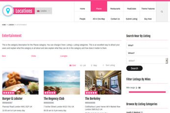 Locations Directory Theme Listing Category Page