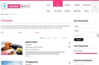 List View Locations Directory Theme Categories