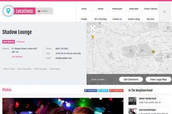Locations Local Business Directory Theme Listing Detail Page