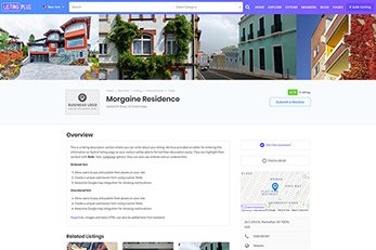 WordPress Listing Plus Directory Theme - Add Listing Page