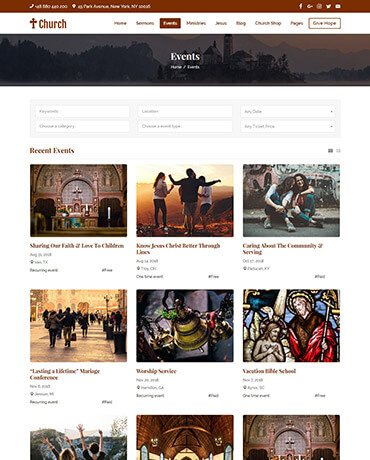 church WordPress Theme