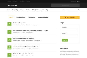 Answers WordPress Theme