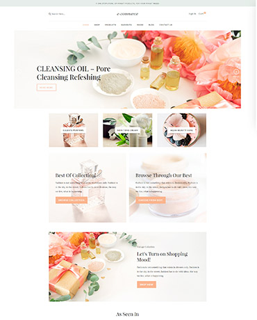 eCommerce homepage 2