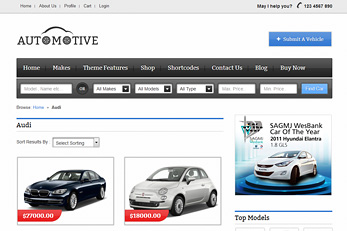 Car Classifieds WordPress Theme