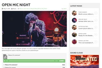 WP Music theme