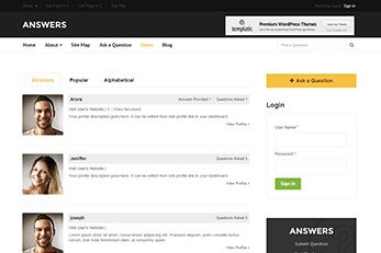 Answers WordPress Theme