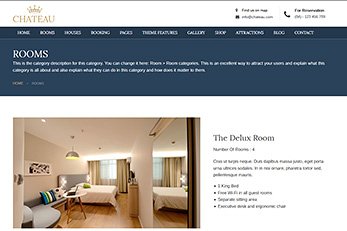 Chateau WordPress Booking Theme