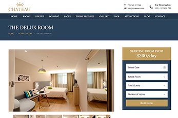 Chateau WordPress Booking Theme