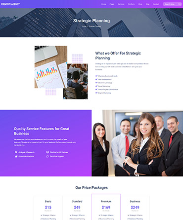 Agency theme- single service page