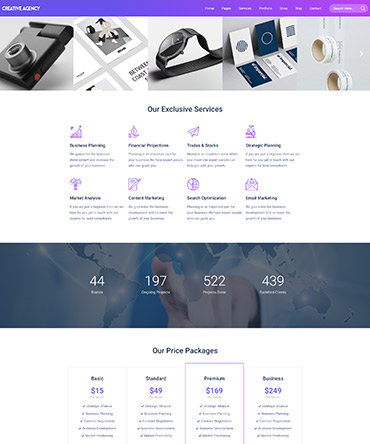 Agency theme- service page