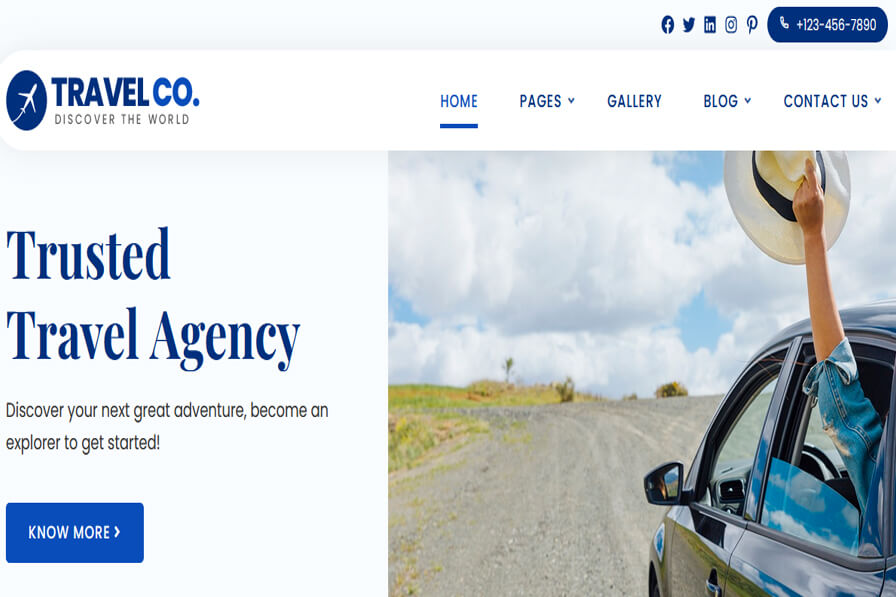 Travel Agency WordPress Theme