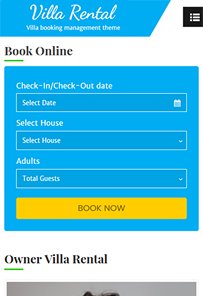 Responsive Villa Rental Booking Theme