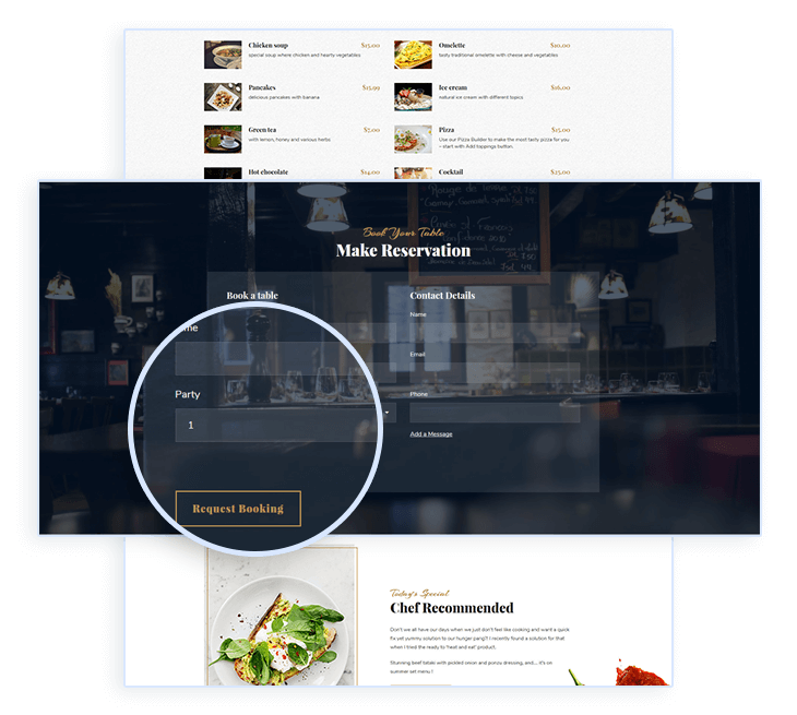 restaurant bookings