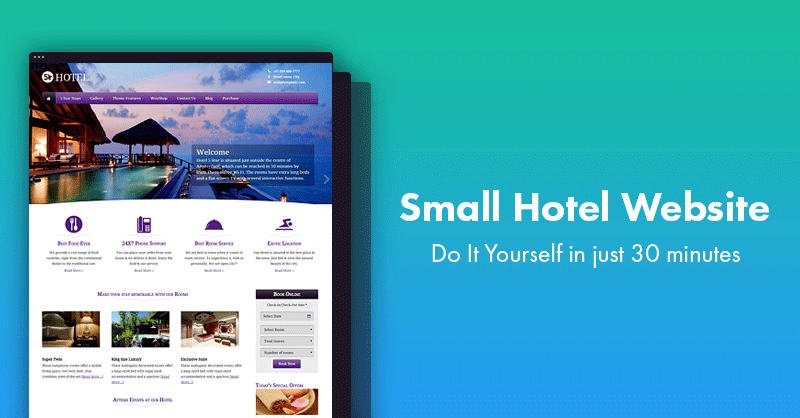 How to create a small hotel website
