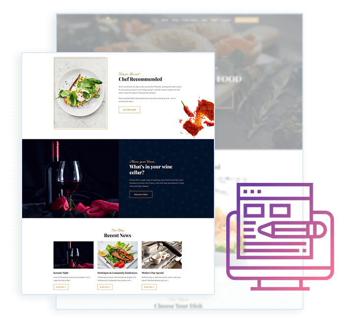 restaurant website template