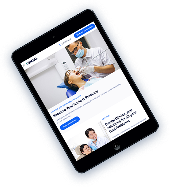 Dental Theme in iPad View