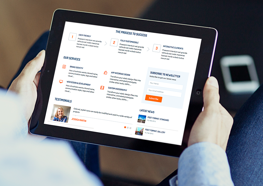 SmallBiz - a responsive WordPress theme by Templatic