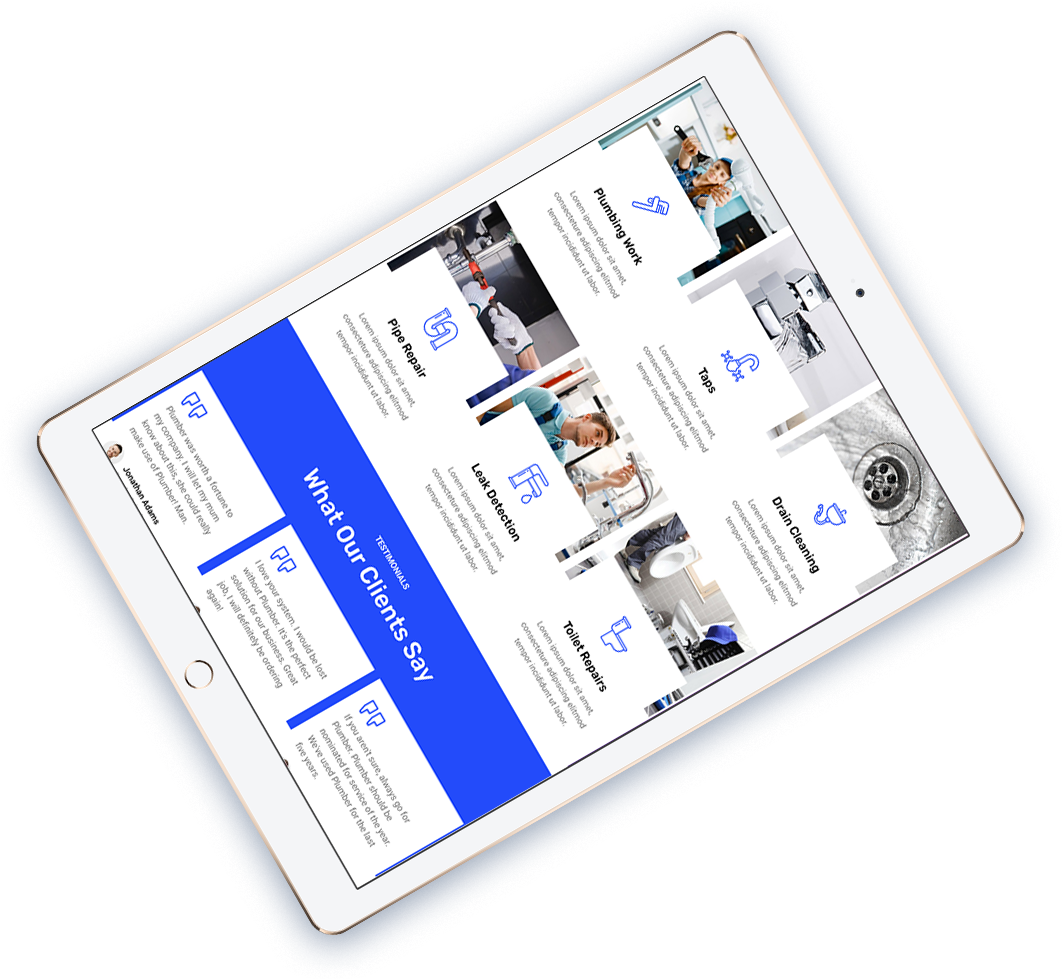 Responsive Plumbing Theme