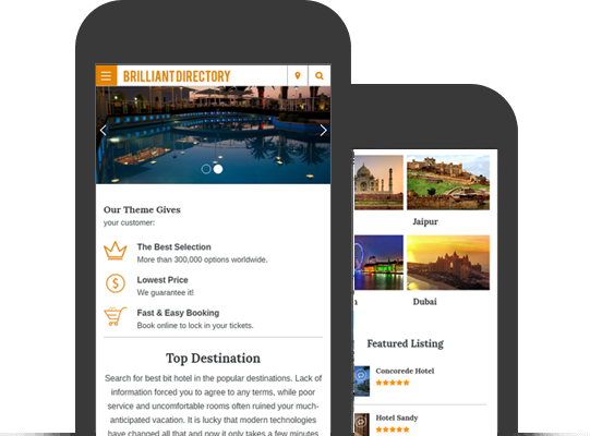Brilliant Directory Theme - Mobile App View