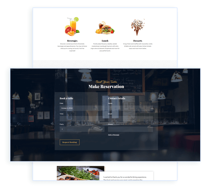 beautiful restaurant theme