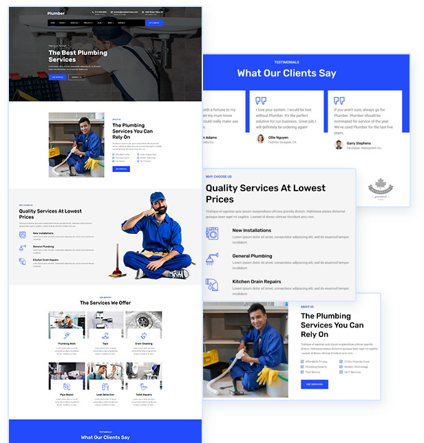 Plumber WordPress Theme