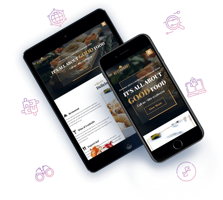 seo friendly restaurant theme