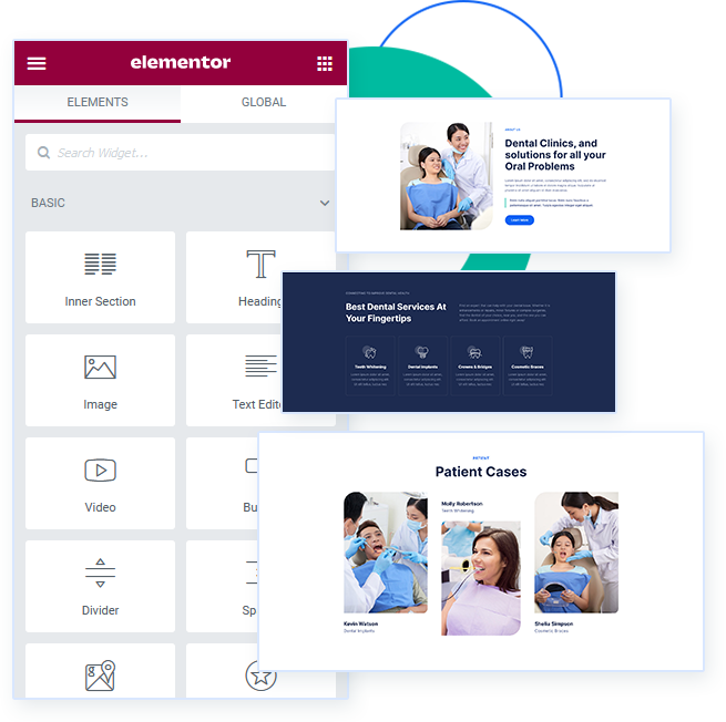 Dental WordPress Theme Portfolio Section