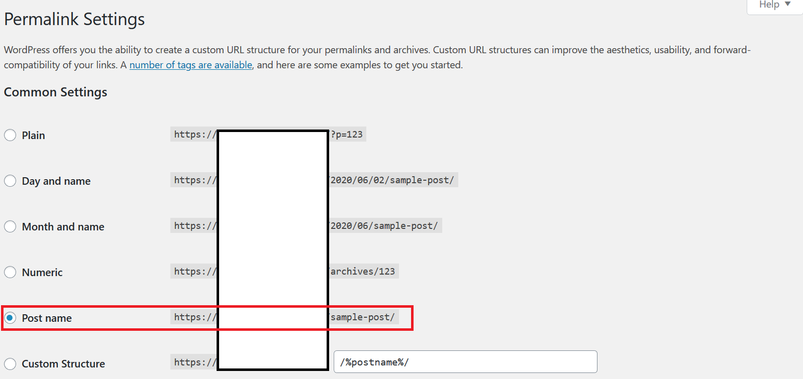 managing the URL structures